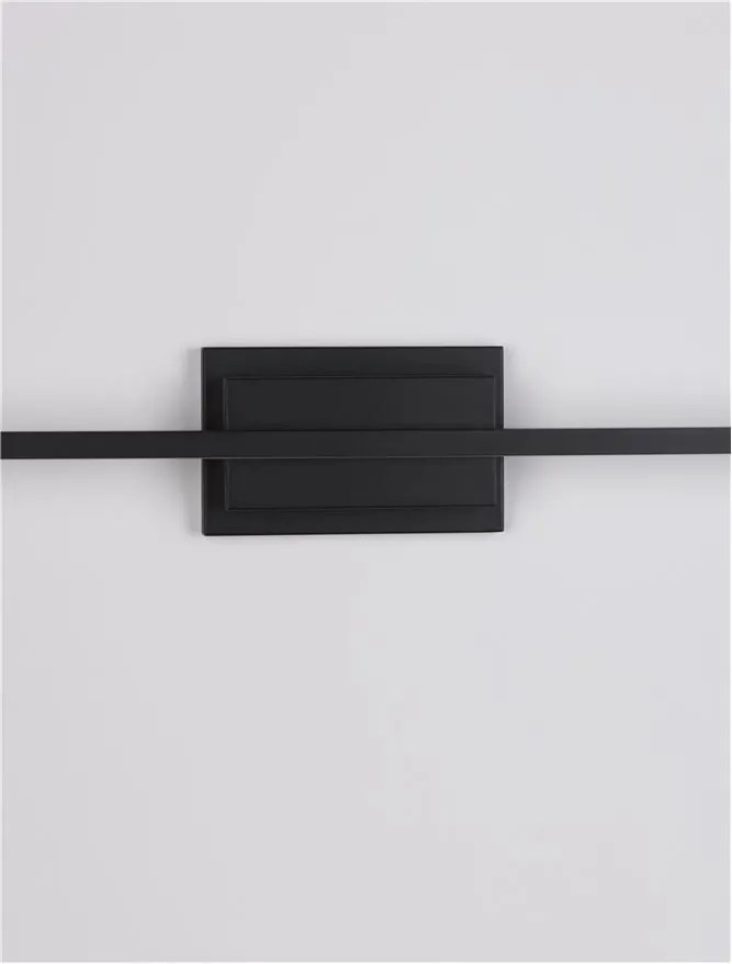 Aplica LED pentru oglinda / tablou AZURE negru L-120,5cm