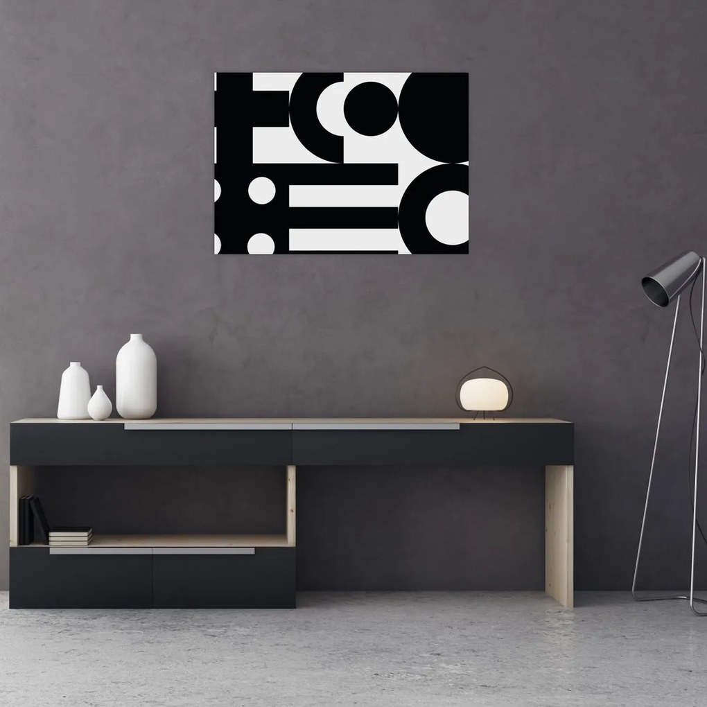 Tablou - Abstracție geometrică N⁰3 (70x50 cm)