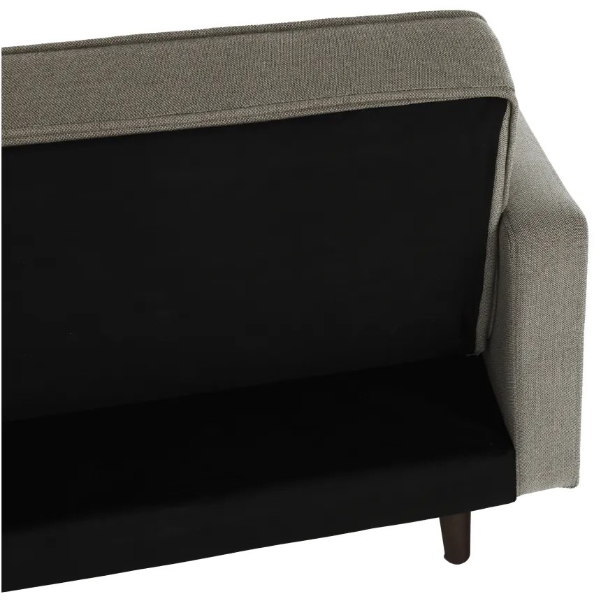 Canapea extensibilă, material gri-maro taupe, OTISA