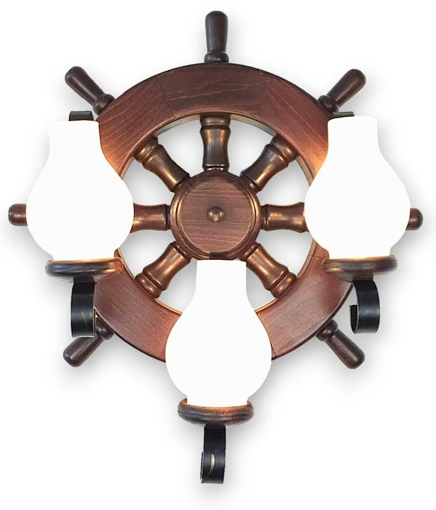 Aplica de perete in stil marinaresc fabricata manual din lemn Timona WOOD-TI-AP3