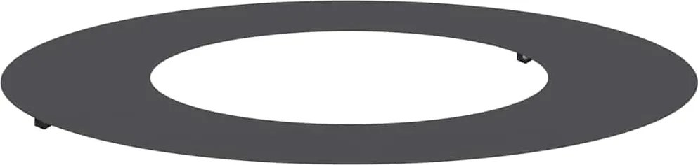 vidaXL potrivit pentru inel de copac plat Negru Ø40 / 70 cm Oțel