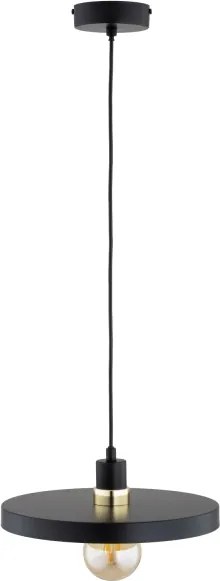 Lustră pe cablu LITO 1xE27/15W/230V, neagră