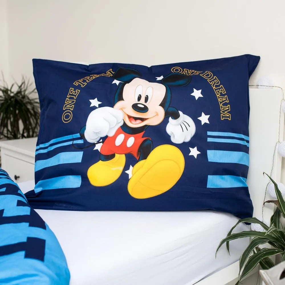 Lenjerie de pat cu desene Mickey Team