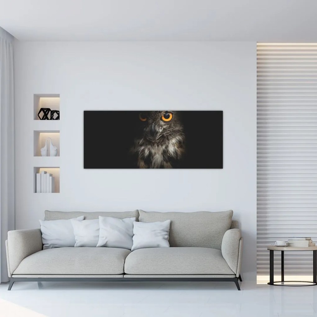 Tablou cu bufnița (120x50 cm)