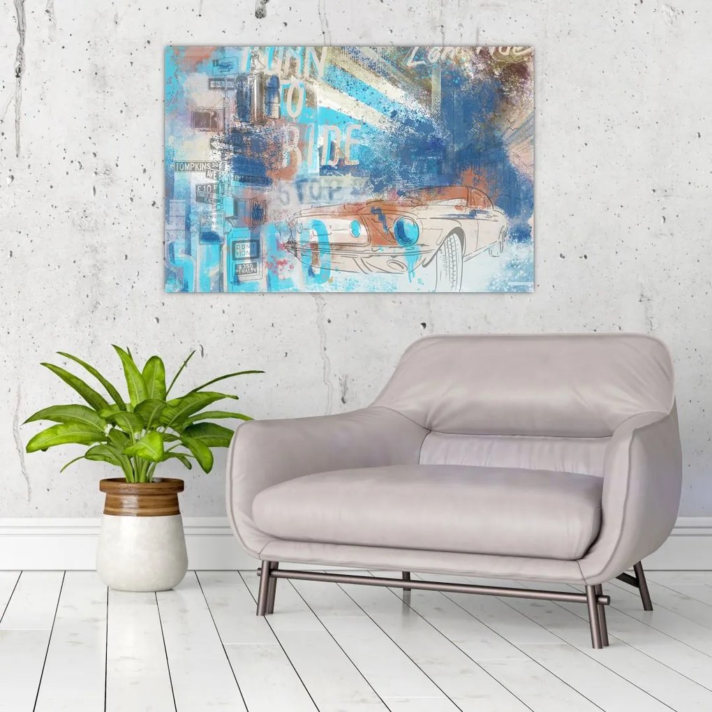 Tablou - Născut să călătorească (90x60 cm)