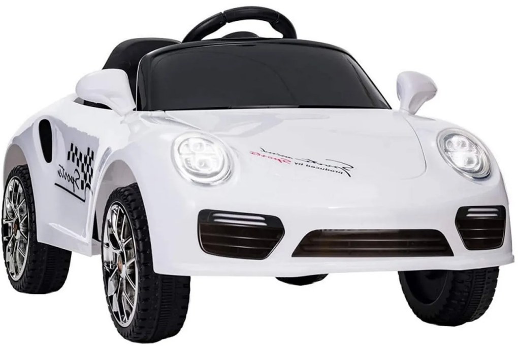 Masinuta Electrica cu acumulator pentru copii NOVOKIDS™ Beetle Mini Car, Cu telecomanda, Melodii si lumini, Max 30 kg, Usi cu deschidere, 2 Viteze,