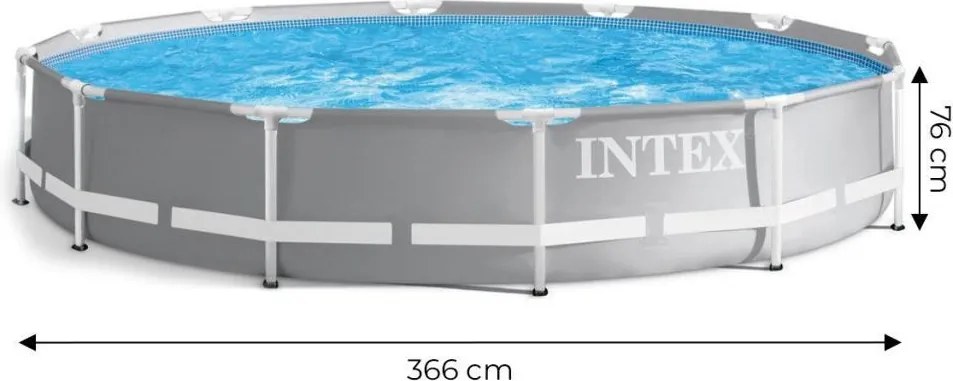 Piscină supraterană grădină 366 cm