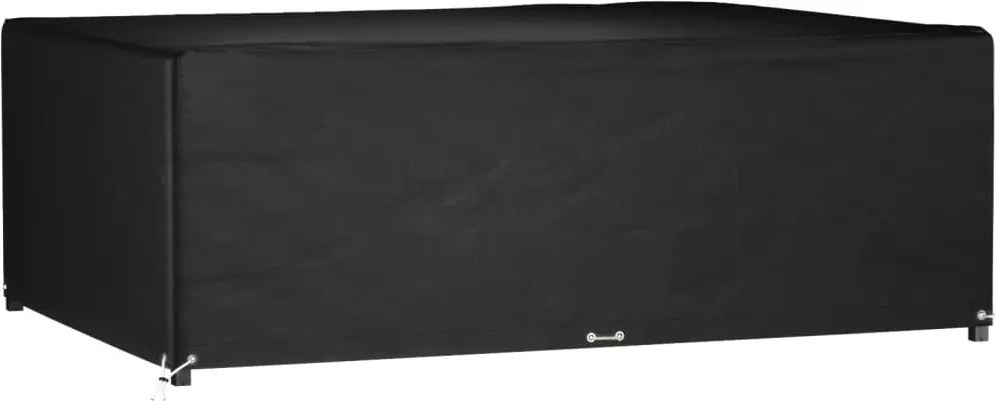 vidaXL Husă pentru mobilier grădină, 12 ocheți, 240x180x80 cm, pătrat