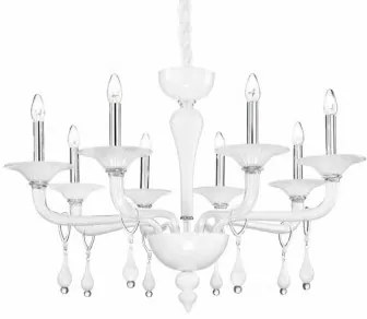 Lustra clasica 8 becuri E14 MIRAMARE 068190 IDEAL LUX