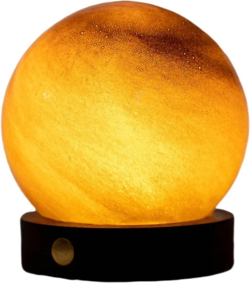 Decorațiune luminoasă maro închis cu USB ø 8 cm Sand Storm – Gingko