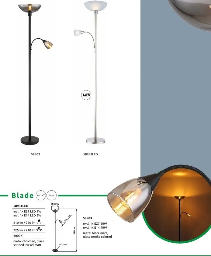 Lampadar LED / Lampa de podea design modern Blade