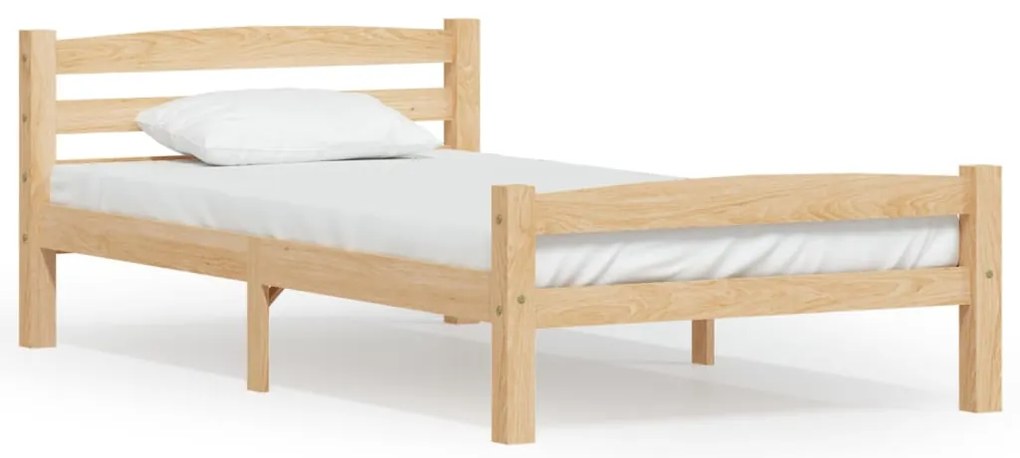 Cadru de pat, 90x200 cm, lemn masiv de pin