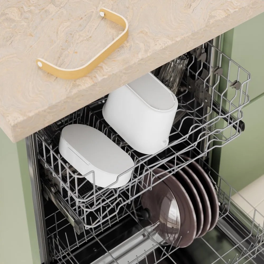 Recipient pentru deșeuri compostabile alb 4 l Bellwood – Umbra