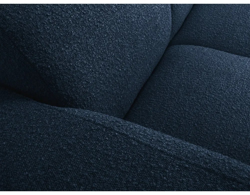 Canapea albastru-închis cu tapițerie din stofă bouclé 170 cm Molino – Micadoni Home