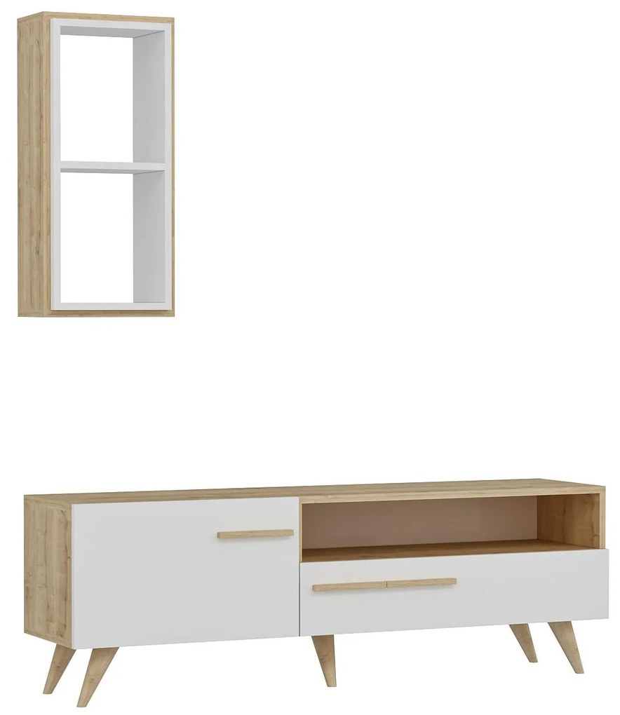 Mobilier living Sepada 2 (stejar zafir + alb) . 1095594