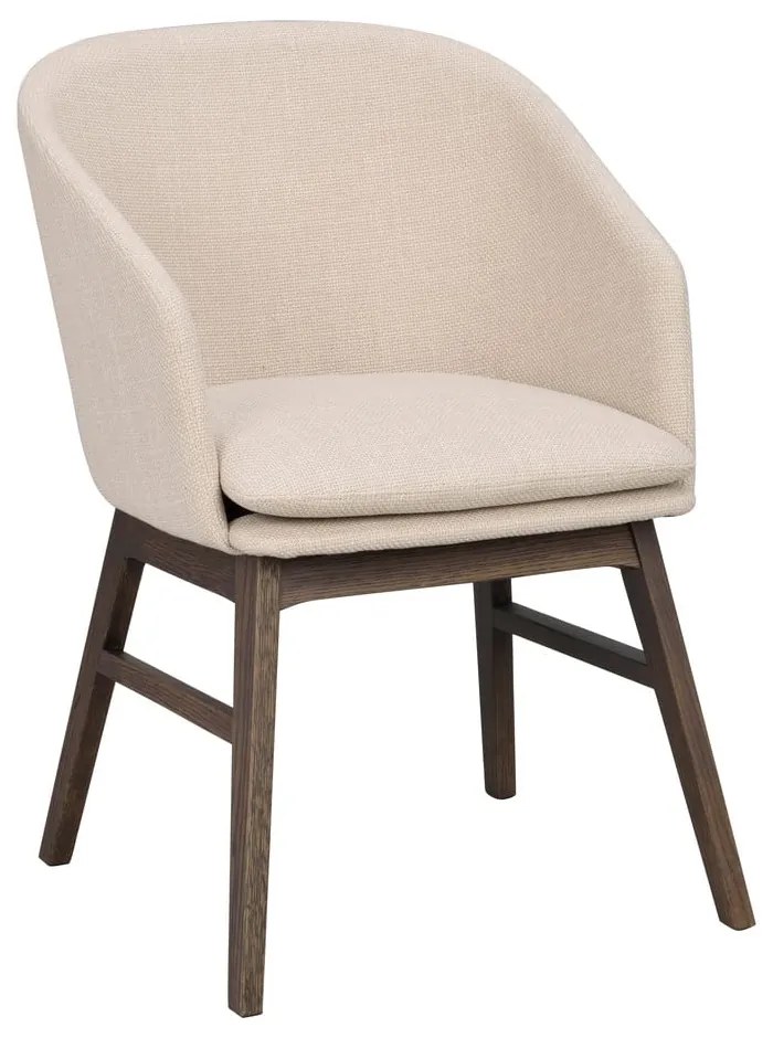 Set de scaune de sufragerie bej 2 buc. tapițat Windham – Rowico