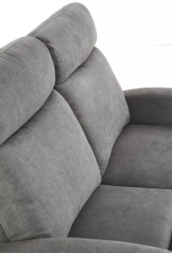 Canapea recliner Oslo 2 stofa gri inchis H100 cm