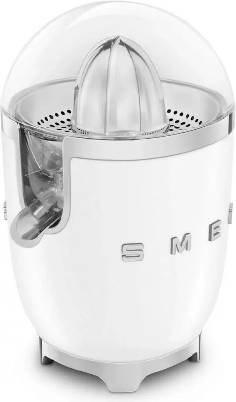 Storcător electric de citrice Smeg CJF11WHMEU, 70 W, sistem anti-picurare, bază antiderapantă, alb mat
