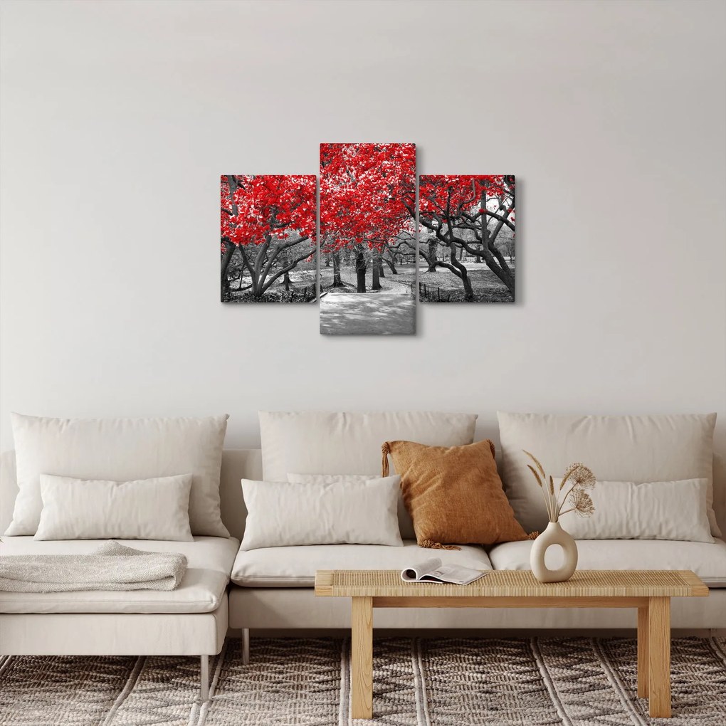 Tablou - Copaci roșii, Central Park, New York (90x60 cm)