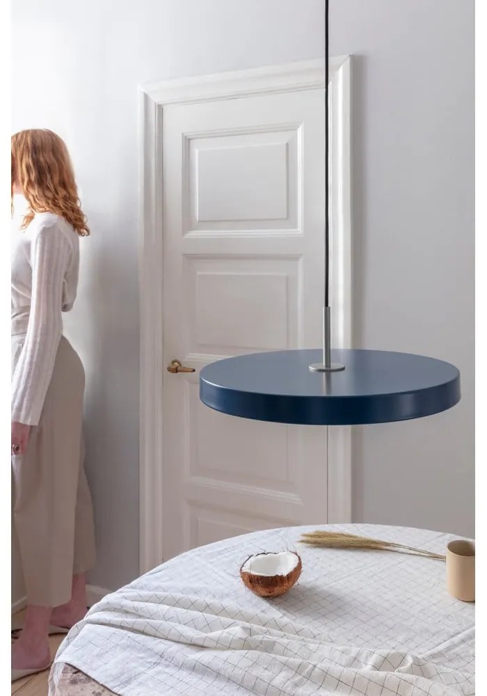 Lustră în culoarea petrolului LED cu abajur din metal ø 43 cm Asteria Medium – UMAGE