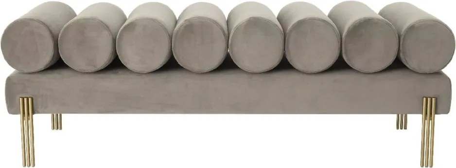 Bancheta moderna design LUX Oxley, Savona vintage greige