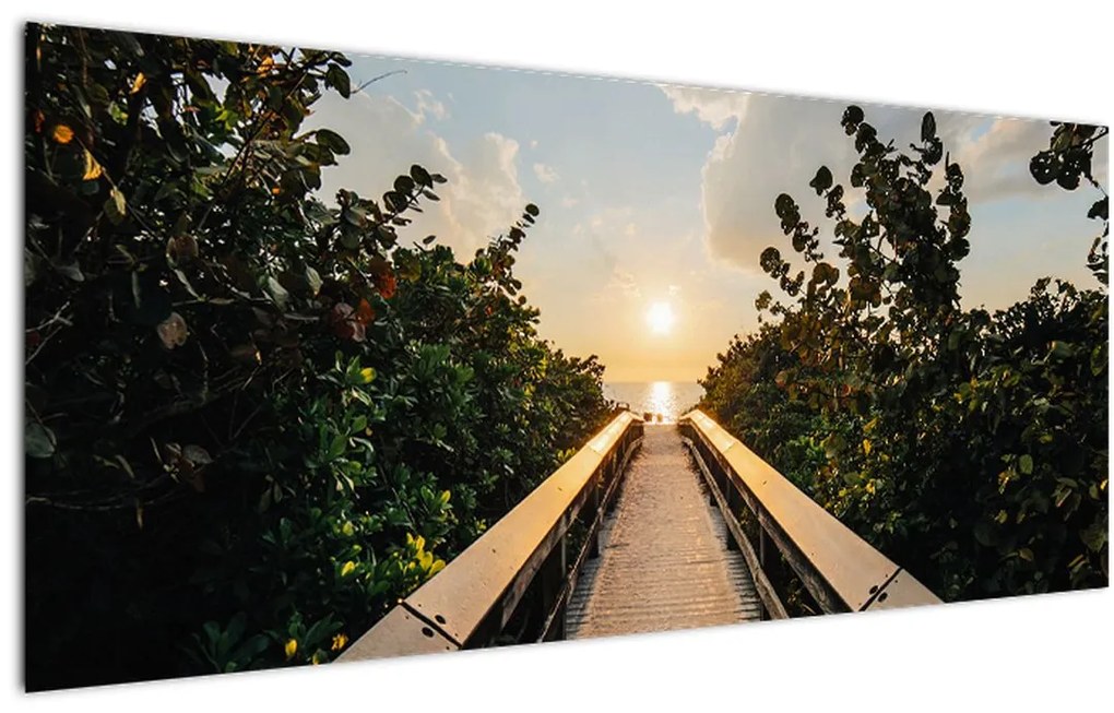 Tablou - drum spre soare (120x50 cm)