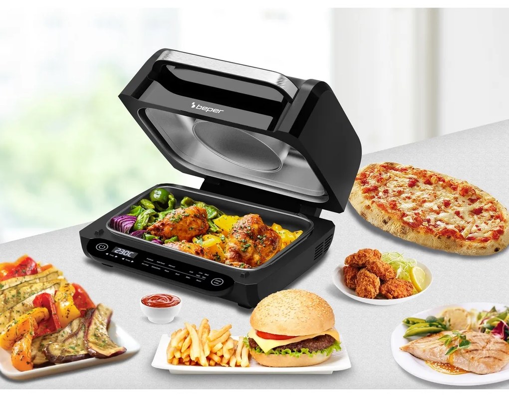 Beper P101FRI081 friteuză multifuncțională cu aercald Cucinotto Pro