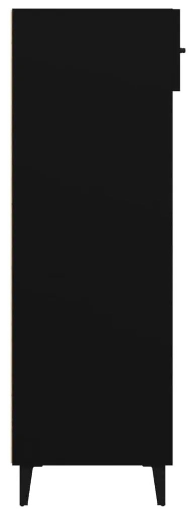 Pantofar, negru, 60x35x105 cm, lemn compozit 1, Negru
