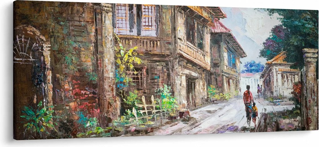 Tablou - Satul filipinez, Asia (120x50 cm)