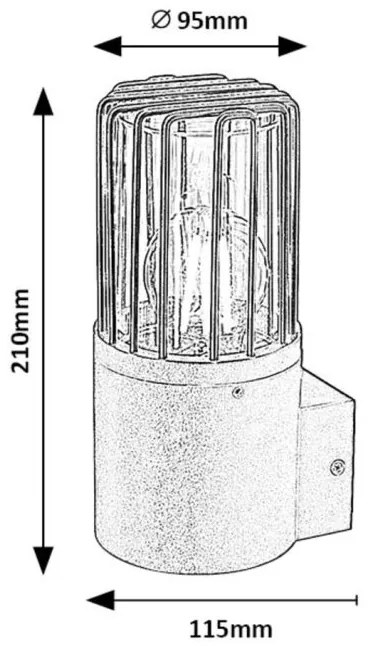 Aplica de perete exterior IP54 Haren