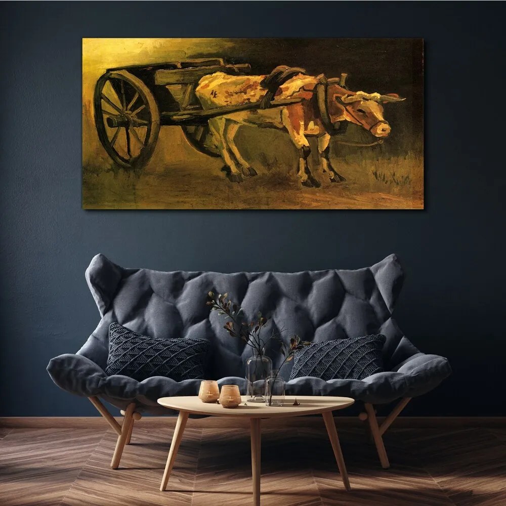 Tablou canvas Car și Boi Van Gogh