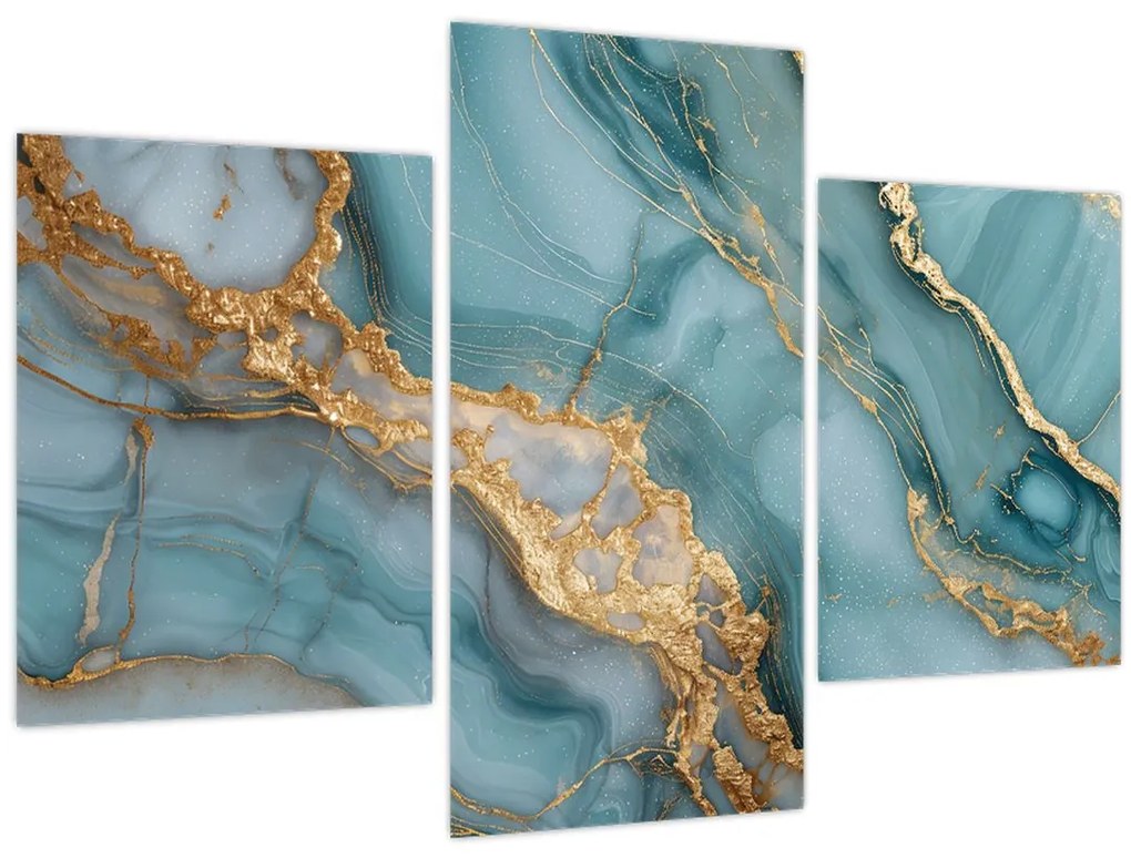 Tablou - Marmură turcoaz (90x60 cm)