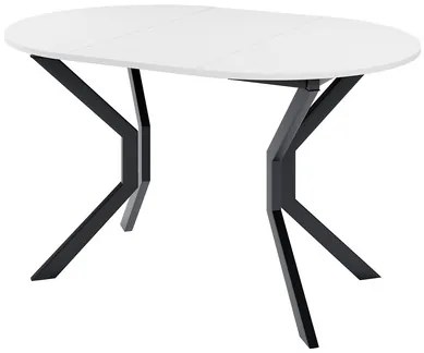 Masă sufragerie extensibilă 90 cm Kertare M 90 (Gri Marmură + Negru) (pentru 2-4 persoane). 1105353