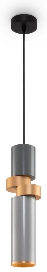Pendul design modern Palette gri, auriu, argintiu 9,5cm