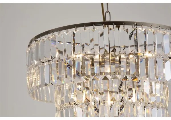 Searchlight 1375-5AB - Candelabru suspendat pe lanț EMPIRE 5xE14/60W/230V