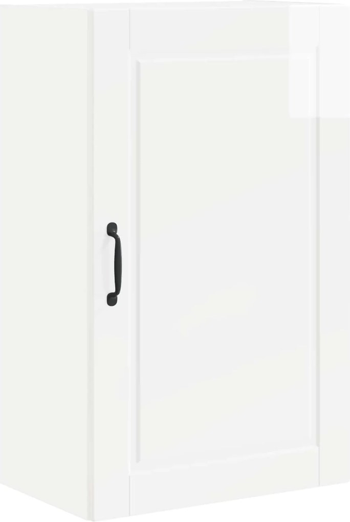 vidaXL Dulap de bucătărie Alb lucios 50 x 31 x 80 cm Lemn compozit