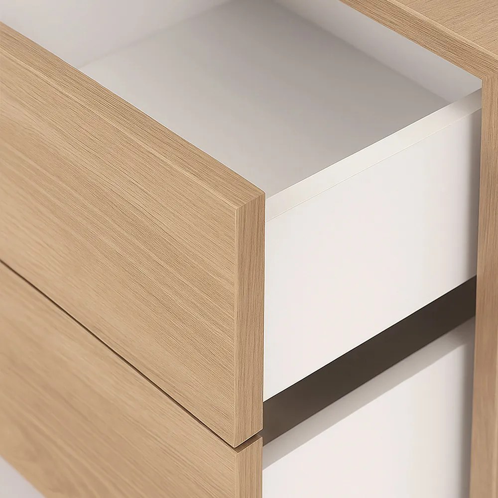 Boxie dulap de perete cu 2 sertare 40x40x37 cm stejar sonoma