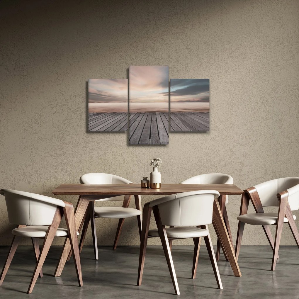Tablou - Pier la apus de soare (90x60 cm)