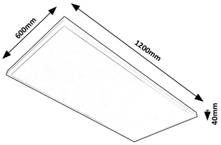 Plafoniera LED stil tehnic panou Damek2 120x60cm