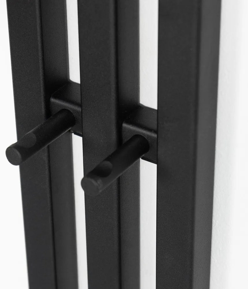 Cuier de perete negru din metal 65 cm Senza – Spinder Design