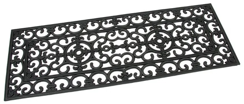 Covoraș de curățat cauciuc Deco 45 x 120 x 1 cm, negru