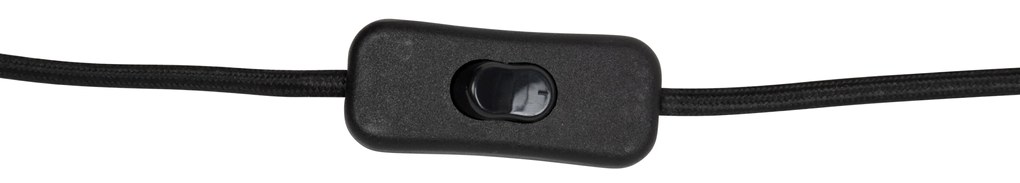 Lampă de masă Japandi neagră cu abajur alb - Nori