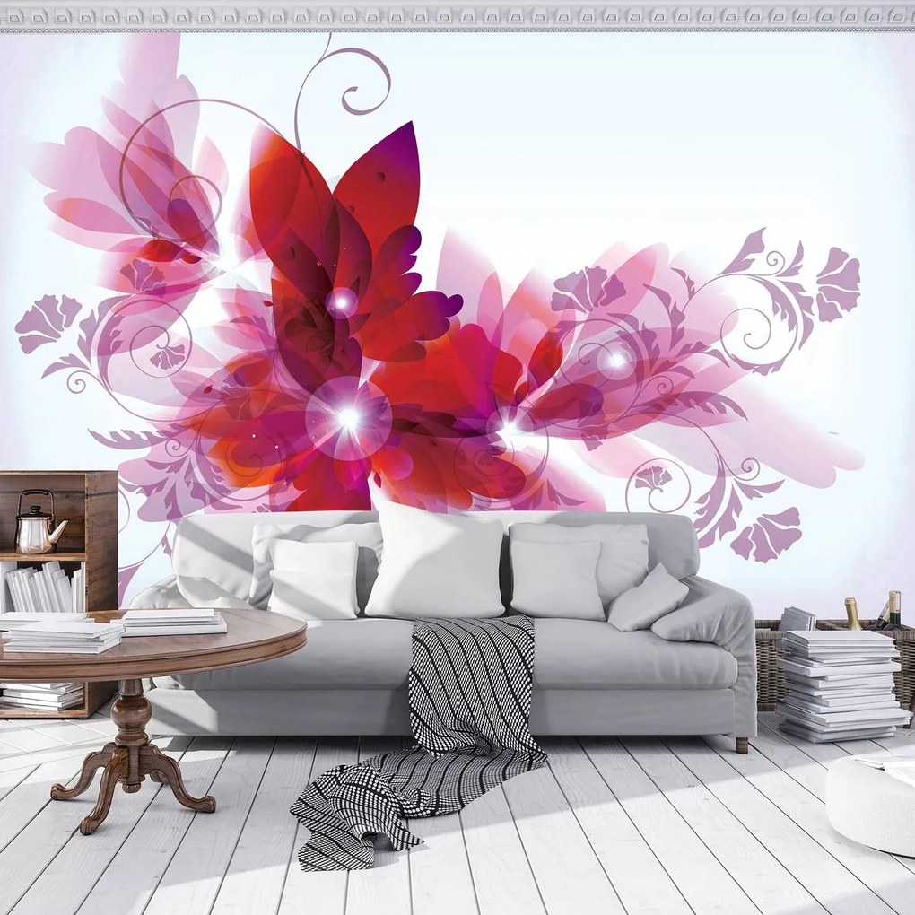 Fototapet - Arta din flori - abstact (152,5x104 cm)