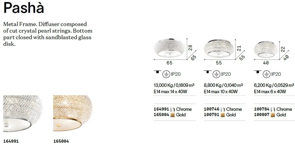 Lustra / Plafoniera design elegant PASHA PL14 ORO