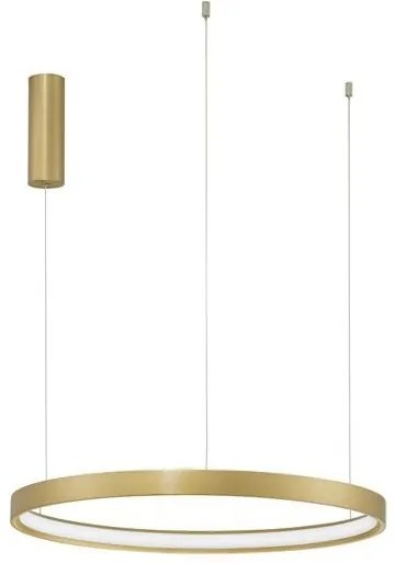 Lustra LED suspendata design modern circular PERRINE D-60cm aurie