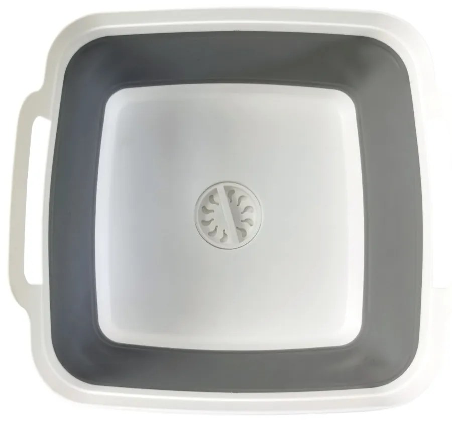 Lighean pliabil 4Home Clean din silicon, cu scurgere
