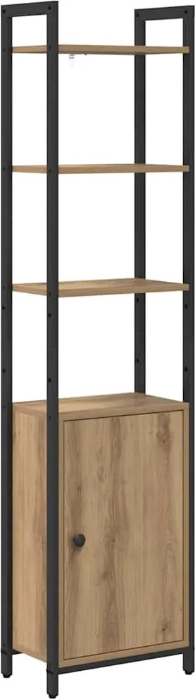 vidaXL Dulap pentru cărți Stejar Artizanal 40 x 24 x 161 cm