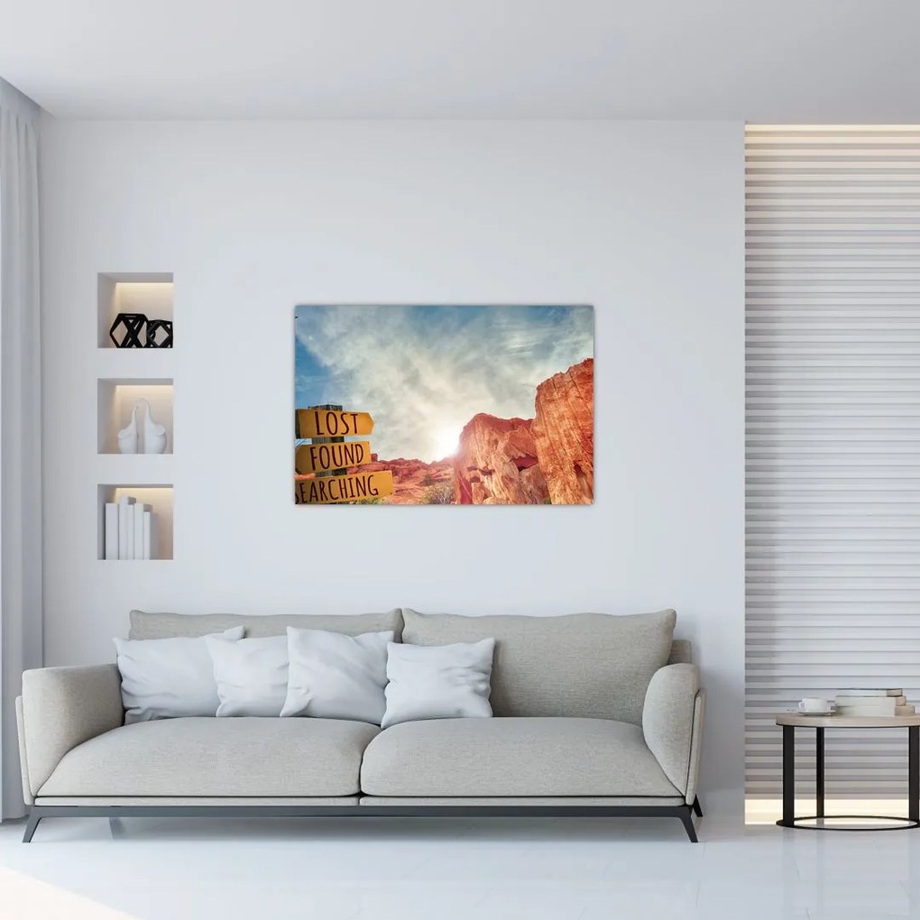 Tablou unui indicator cu inscripție (90x60 cm)