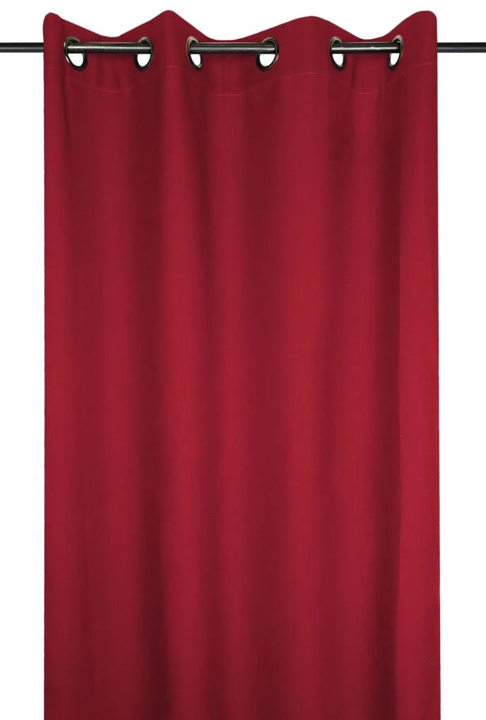 Draperie rosie poliester Nelson Rouge 135x240 cm