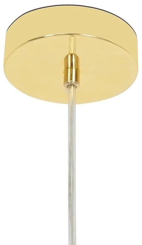 Lustra moderna cu 20 de surse de lumina LINEA Oval 120 auriu